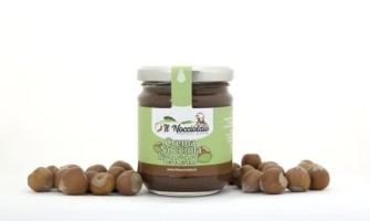 Entdecken Sie die IGP Piemontesische Haselnusscreme aus der Langhe mit Kakao von Il Nocciolaio | AgriCook
