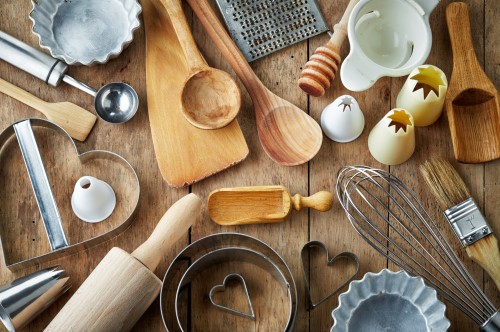 Utensils and Art in the kitchen