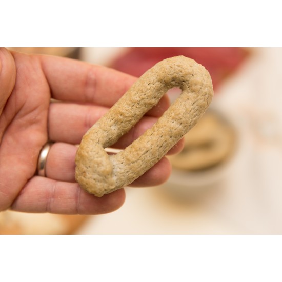 Taralli con olio evo, confezione da 300 gr - grano arso