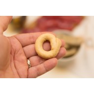 Taralli con olio evo, confezione da 300 gr - vino bianco