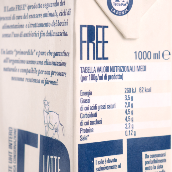 Latte free® – latte uht intero 9lt - latte antibiotic free - spedizione inclusa