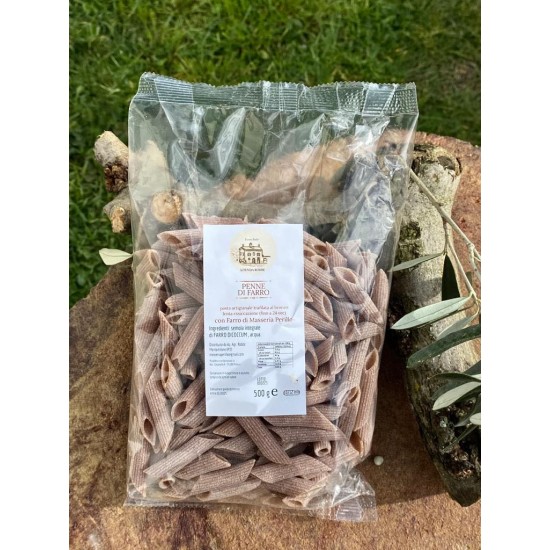 Pasta artigianale integrale di farro - penne - 8kg (16 confezioni)