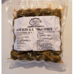 Olive verdi al naturale condite contadino 0,250g