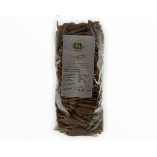 Pasta artigianale integrale di farro - cavatelli 500g