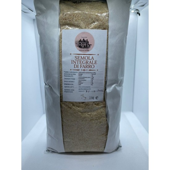 Semola integrale di farro 1kg Semola integrale di farro 1kg