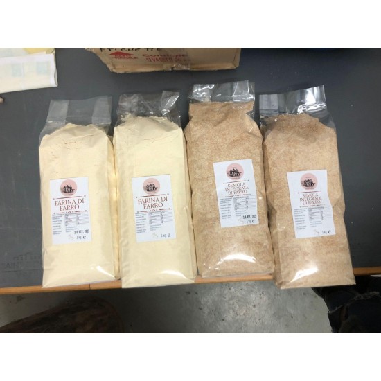 Semola integrale di farro 1kg Semola integrale di farro 1kg