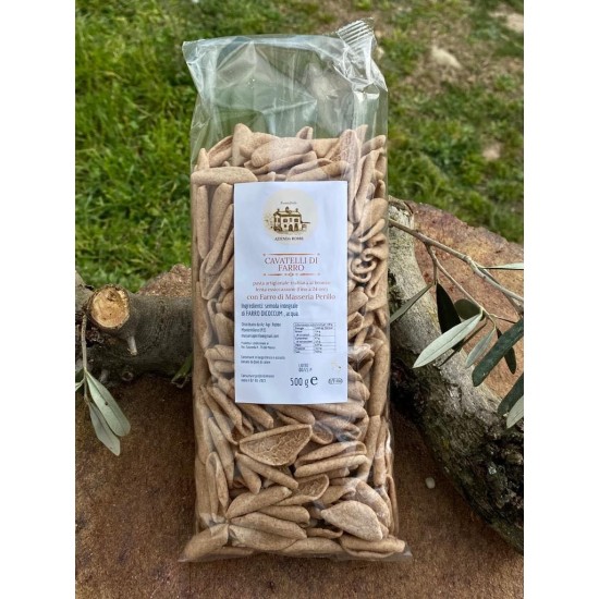 Pasta artigianale integrale di farro - cavatelli 8kg (16 confezioni) Pasta artigianale integrale di farro - cavatelli 8kg (16 confezioni)