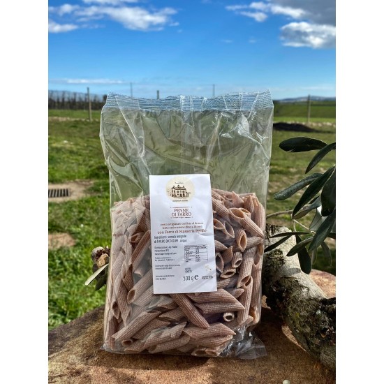 Pasta artigianale integrale di farro - penne - 500gr Pasta artigianale integrale di farro - penne - 500gr
