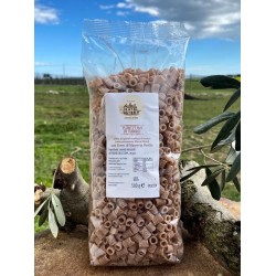 Pasta artigianale integrale di farro - tubettini rigati - 500gr