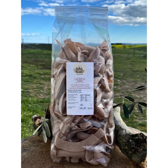 Pasta artigianale integrale di farro - lagane - 500gr Pasta artigianale integrale di farro - lagane - 500gr
