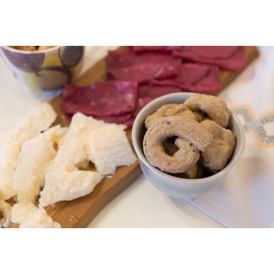 Taralli con olio evo, confezione da 300 grammi - multicereali