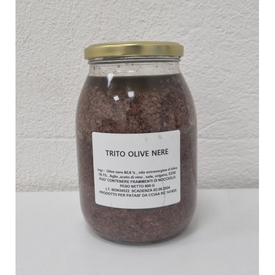 Trito di olive nere 900 g