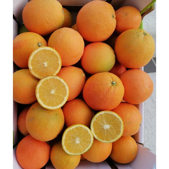 Arance dolcissime navel new hall siciliane (da tavola) 100% naturali con buccia edibile - 9kg Arance dolcissime navel new hall siciliane (da tavola) 100% naturali con buccia edibile - 9kg