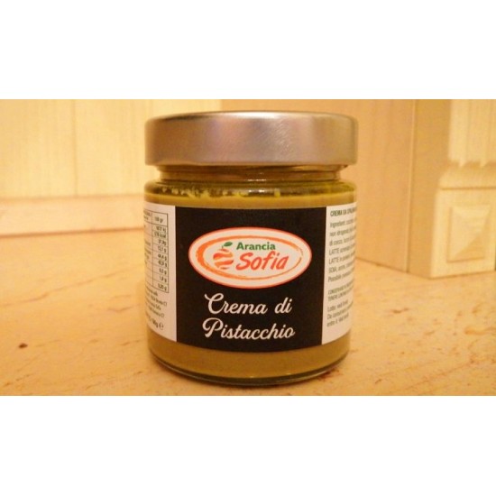 Crema di pistacchio siciliano (con il 35% di pistacchi) - 190 gr Crema di pistacchio siciliano (con il 35% di pistacchi) - 190 gr