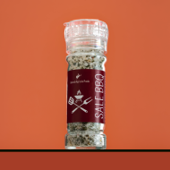 Sale aromatizzato per barbecue con macinino