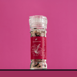 Sale aromatizzato all’ ibisco con macinino