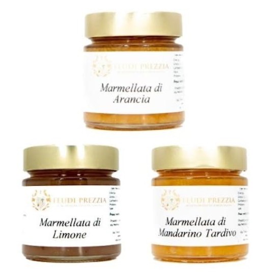 Marmellate di agrumi di ribera tris