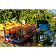 Box di arance washington navel e olio extravergine d'oliva kg.15 arance + litri 5 olio