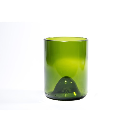 6 bicchieri verdi (wine bottle) | sustainable glasses | bicchieri sostenibili | bicchieri colorati | bicchieri made in italy | scotch glass