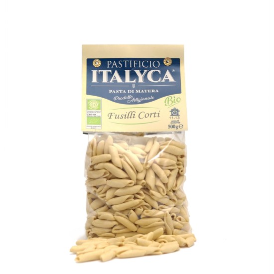 Fusilli corti pasta secca artigianale biologica 100% italia
